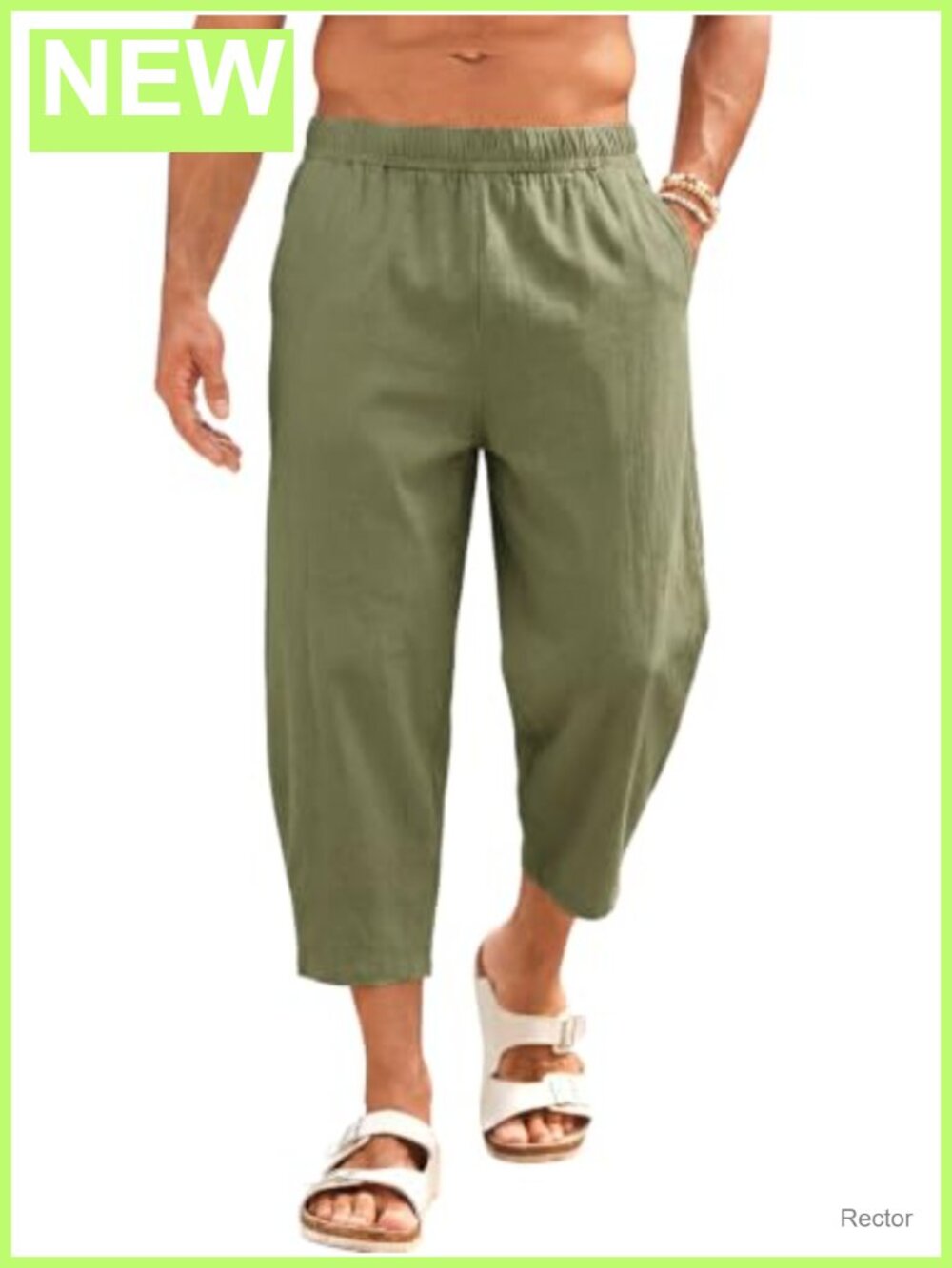 Mens Cotton Harem Capri Pants Elastic Waist Baggy Yoga Beach Trousers